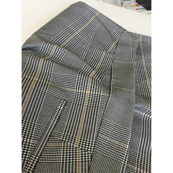 Emma & Olivia Designer Trousers Blk Beige Stripe Size 14 - Picture 1 of 6